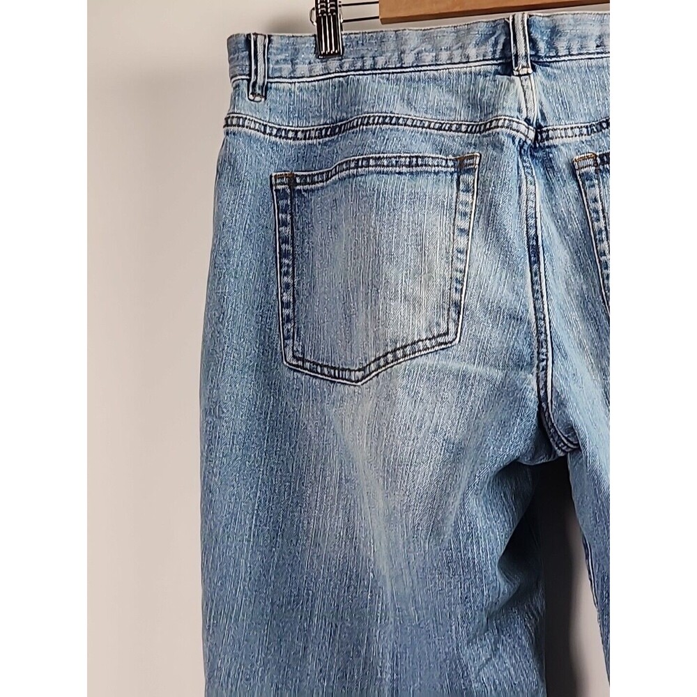 Lauren Jeans Co Cropped Light Wash Denim Womens Capri Size 12 LRL Ralph Lauren - Picture 7 of 11